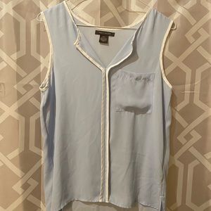 Light blue tank blouse